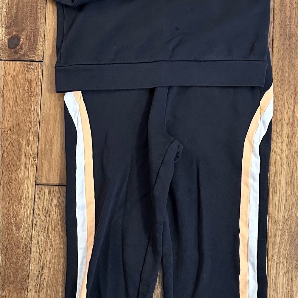 Kids Black and White Track Pants
